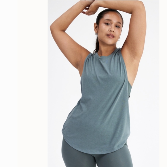 Girlfriend Collective Thistle Cupro Organic Cotton Muscle Tee X-Large - Picture 5 of 5